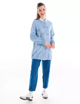 Куртка с детальной вышивкой Snap Fasten Saks KYR