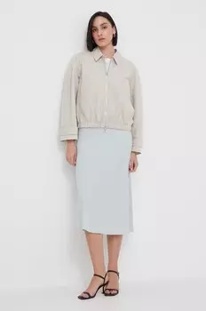 Куртка с добавлением льна Calvin Klein, серый