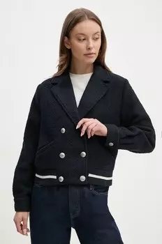 Куртка с добавлением шерсти BIMBA Pepe Jeans, темно-синий