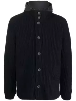 Куртка с дутым капюшоном Herno, синий