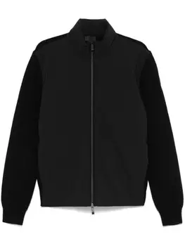 Куртка с дутыми вставками Moncler, черный