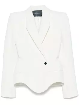 Куртка с фирменной символикой Mugler, белый