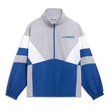 Куртка с графическим цветным блоком Li-Ning, серый