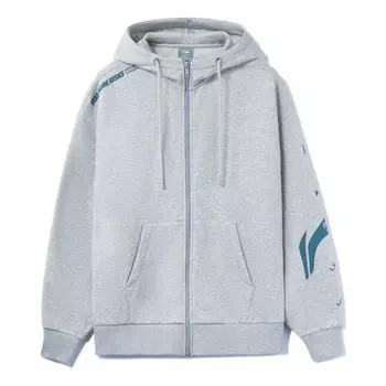 Куртка с графическим капюшоном Li-Ning, серый
