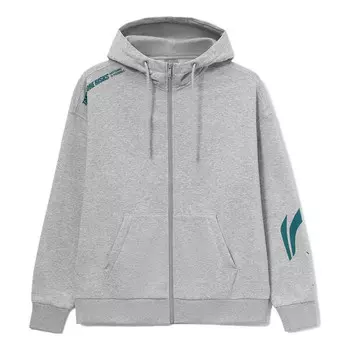 Куртка с графическим капюшоном Li-Ning, серый