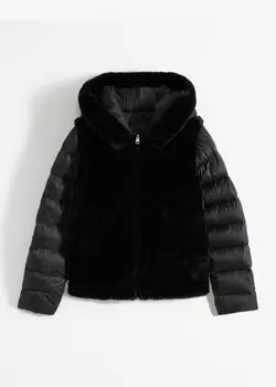 Куртка с искусственным мехом Bodyflirt Boutique, черный
