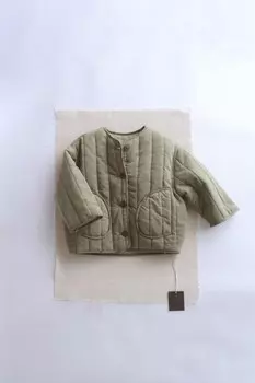 Куртка с изготовленной из иголочки с кантом ZARA, цвет tundra