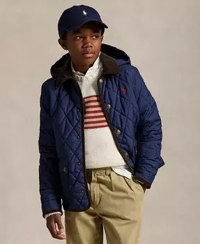 Куртка с капюшоном Big Boys Polo Ralph Lauren, зеленый