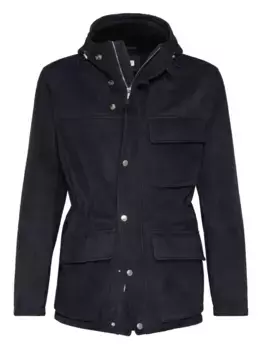 Куртка с капюшоном Brunello Cucinelli, синий