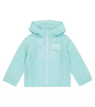Куртка с капюшоном Burberry Kids, синий