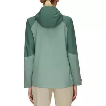 Куртка с капюшоном Convey Tour HS женская Mammut, цвет Jade/Dark Jade
