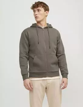 Куртка с капюшоном цвета хаки Jack & Jones