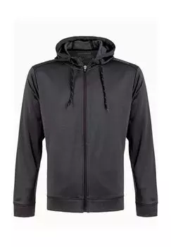 Куртка с капюшоном Dereff и изящным логотипом ENDURANCE, цвет 1111 Black Melange