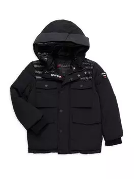Куртка с капюшоном для маленьких мальчиков и мальчиков Pajar, черный