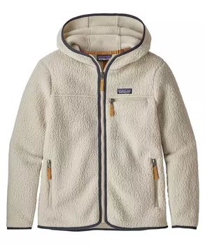 Куртка с капюшоном, флисовая толстовка в стиле ретро Patagonia, белый