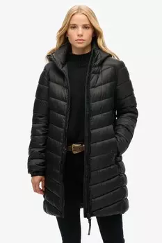 Куртка с капюшоном Fuji Mid с начесом Superdry, черный