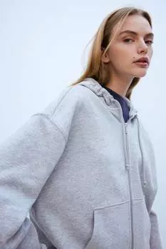 Куртка с капюшоном H&M, серый