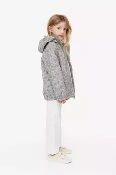 Куртка с капюшоном H&M, зеленый