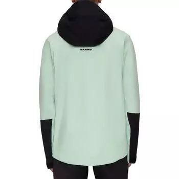 Куртка с капюшоном Haldigrat Air HS мужская Mammut, цвет Neo Mint/Black