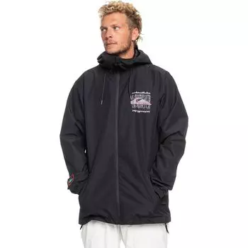 Куртка с капюшоном High in the hood Quiksilver, черный