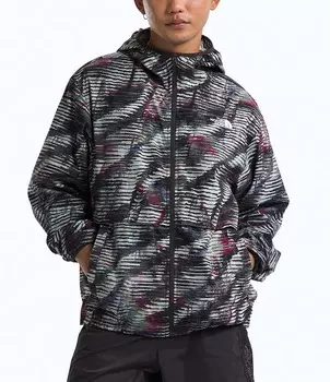 Куртка с капюшоном и длинными рукавами The North Face Easy Wind с принтом и принтом, черный
