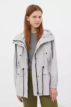 Куртка с капюшоном и карманами Finn Flare, серый