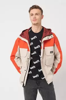 Куртка с капюшоном и карманами с клапанами Levi'S, красный