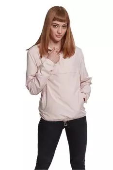 Куртка с капюшоном и короткой молнией Urban Classics, розовый