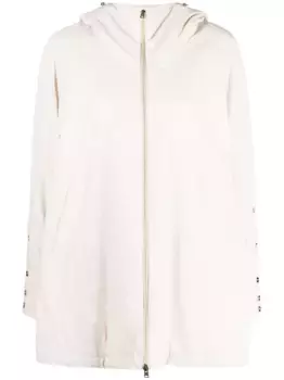 Куртка с капюшоном и кулиской Herno, нейтральный