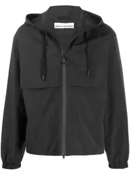 Куртка с капюшоном и кулиской Rabanne, черный