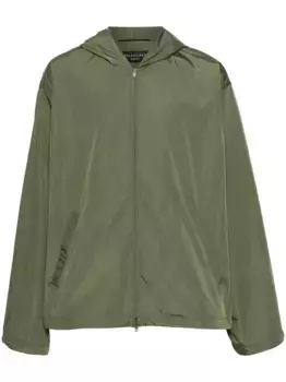 Куртка с капюшоном и логотипом BALENCIAGA, зеленый