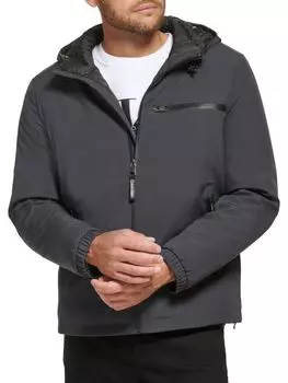 куртка с капюшоном и логотипом Calvin Klein, цвет Iron