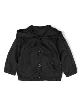 Куртка с капюшоном и логотипом Emporio Armani Kids, синий
