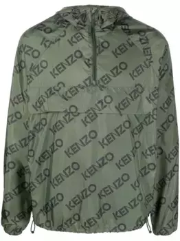 Куртка с капюшоном и логотипом KENZO, зеленый