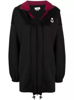 Куртка с капюшоном и логотипом MARANT TOILE, черный