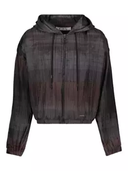 Куртка с капюшоном и логотипом OFF-WHITE, коричневый