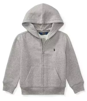 Куртка с капюшоном и молнией во всю длину Polo Ralph Lauren Little Boys 2T-7, серый