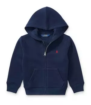 Куртка с капюшоном и молнией во всю длину Polo Ralph Lauren Little Boys 2T-7, синий