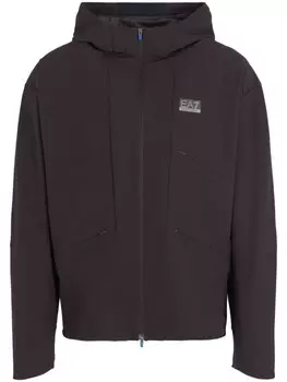 Куртка с капюшоном и нашивкой-логотипом Ea7 Emporio Armani, черный