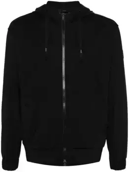 Куртка с капюшоном и нашивкой-логотипом Herno, черный