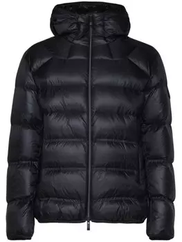 Куртка с капюшоном и нашивкой-логотипом Moncler, черный