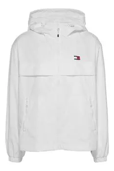 Куртка с капюшоном и небольшим логотипом Tommy Jeans, белый