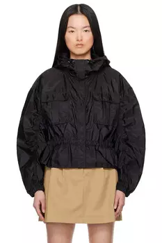 Куртка с капюшоном и пеплумом Curton Moncler, черный