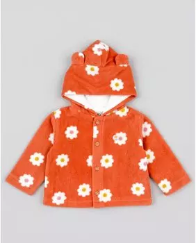 Куртка с капюшоном и принтом для девочки Losan, оранжевый