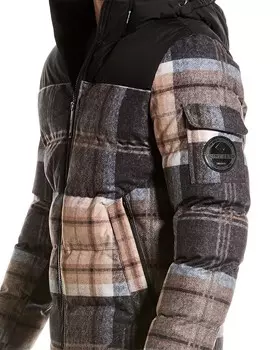 Куртка с капюшоном и принтом Point Zero Cut & Sew Touch, коричневый