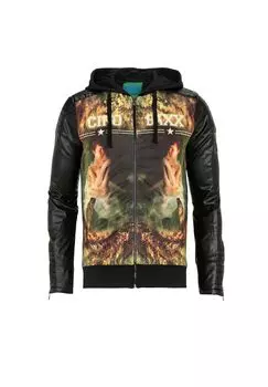Куртка с капюшоном и рукавами, имитирующими кожу CIPO & BAXX, цвет Standard