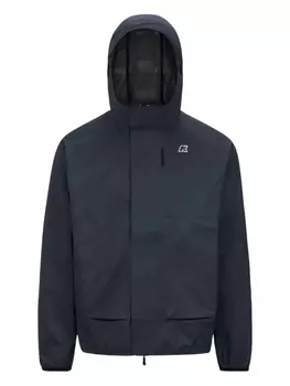 Куртка с капюшоном и вышитым логотипом K-Way, синий