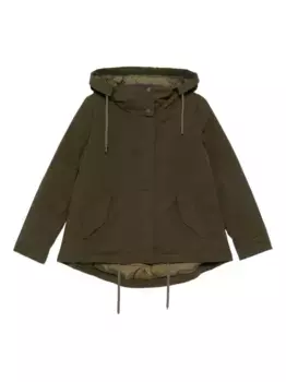 Куртка с капюшоном и завязками Herno, зеленый