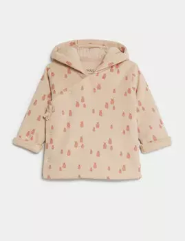 Куртка с капюшоном из чистого хлопка (от 7 фунтов до 1 года) Marks & Spencer