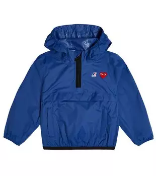 Куртка с капюшоном из коллаборации с K-Way Claude Comme des Garons Play, синий